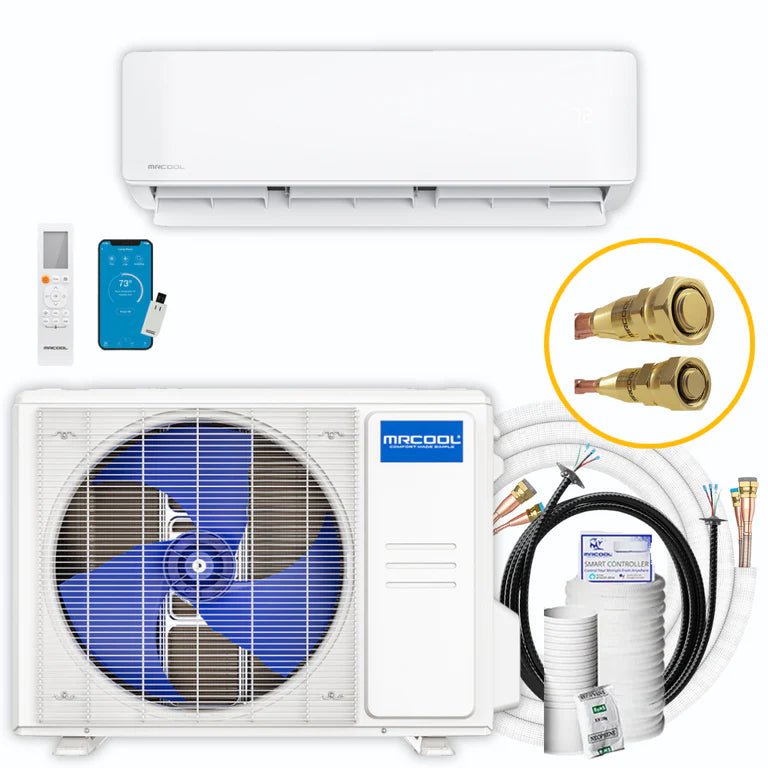 MRCOOL DIY 12K BTU 22 SEER 4th Gen Ductless Mini Split Air Conditioner Heat Pump 115V - Energy Efficient Cooling & Heating for Home, Garage, Office, and Small Spaces