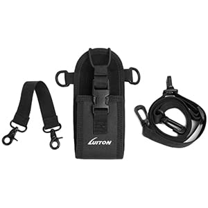 Firefighter Radio Holster & Shoulder Strap Bundle (2-Pack) - Secure EMT EMS Two-Way Radio Holder with Anti-Sway Strap for Walkie Talkies & Scanners - Perfect for Emergency Response & Outdoor Adventures