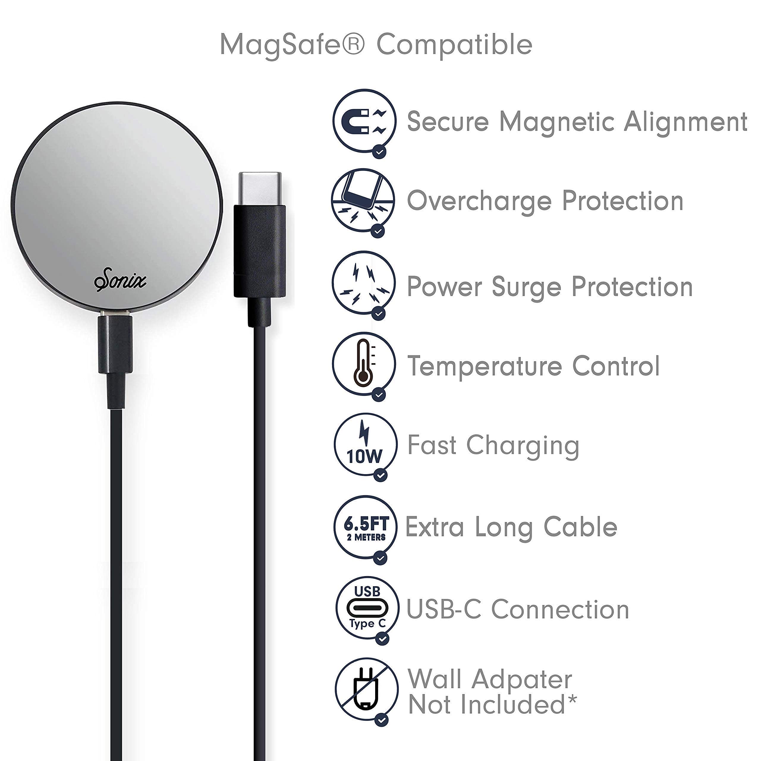 Magnetic Car Mount Wireless Charger - USB-C Phone Holder for Safe Driving