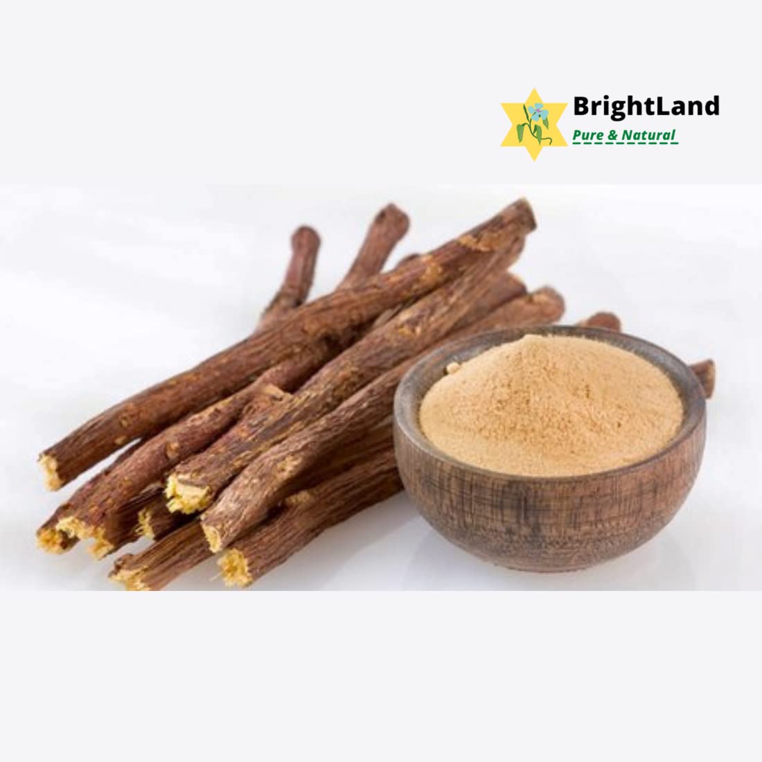 Brightland Bio Organic Mulethi Powder (Licorice Root Powder) - 100g | Natural Ayurvedic Yashtimadhu for Glowing Skin, Healthy Hair & Body Care | Perfect for DIY Face Masks, Hair Treatments & Herbal Remedies