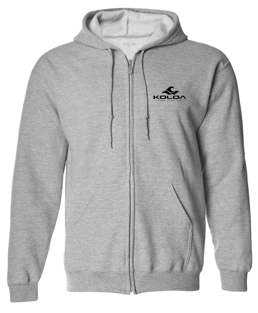 Koloa Surf Graphic Logo Zipper Hoodies - Men's & Women's Hooded Sweatshirts S-5XL | Casual Streetwear for Surfing, Beach & Outdoor Activities
