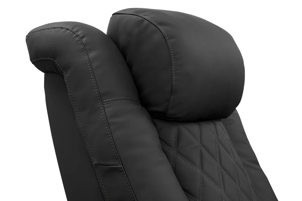 Valencia 2025 New Tuscany XL Luxury Leather Home Theater Seating - 5-Seater Recliner Sofa in Graphite | Premium Home Cinema Furniture for Movie Nights & Entertainment Rooms