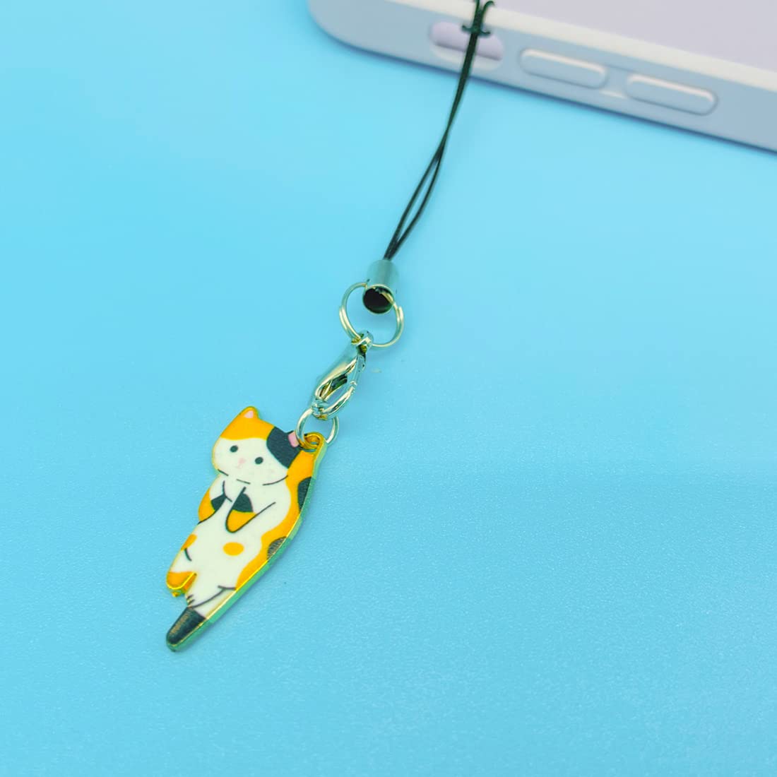 Cute Kawaii Phone Charm with Hanging Pendants - Aesthetic Cell Phone Accessory Decor for iPhone, Samsung & Android - Perfect for Girls, Teens & DIY Phone Customization