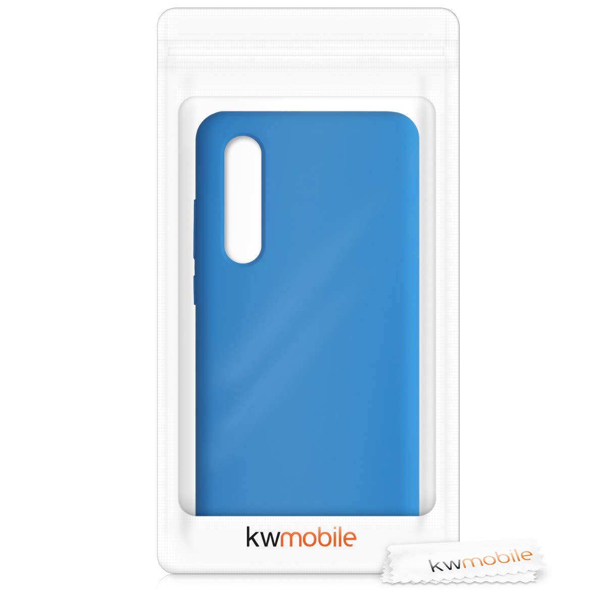 kwmobile Huawei P30 Case - Shockproof TPU Silicone Phone Cover with Soft Finish in Radiant Blue - Protective Case for Everyday Use, Work & Travel