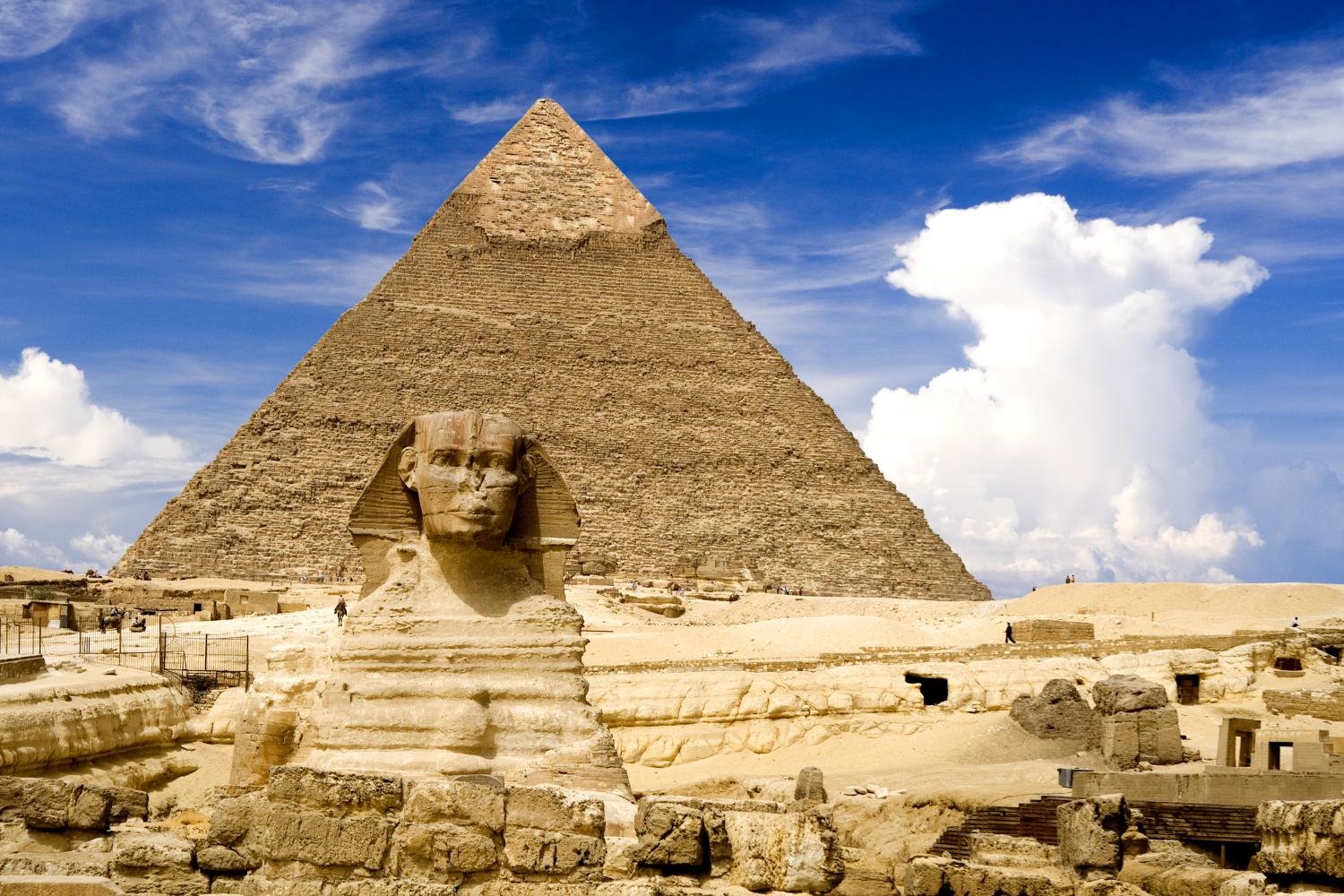 Egyptian Sphinx & Pyramid Wall Mural - Peel & Stick Wall Decal (72