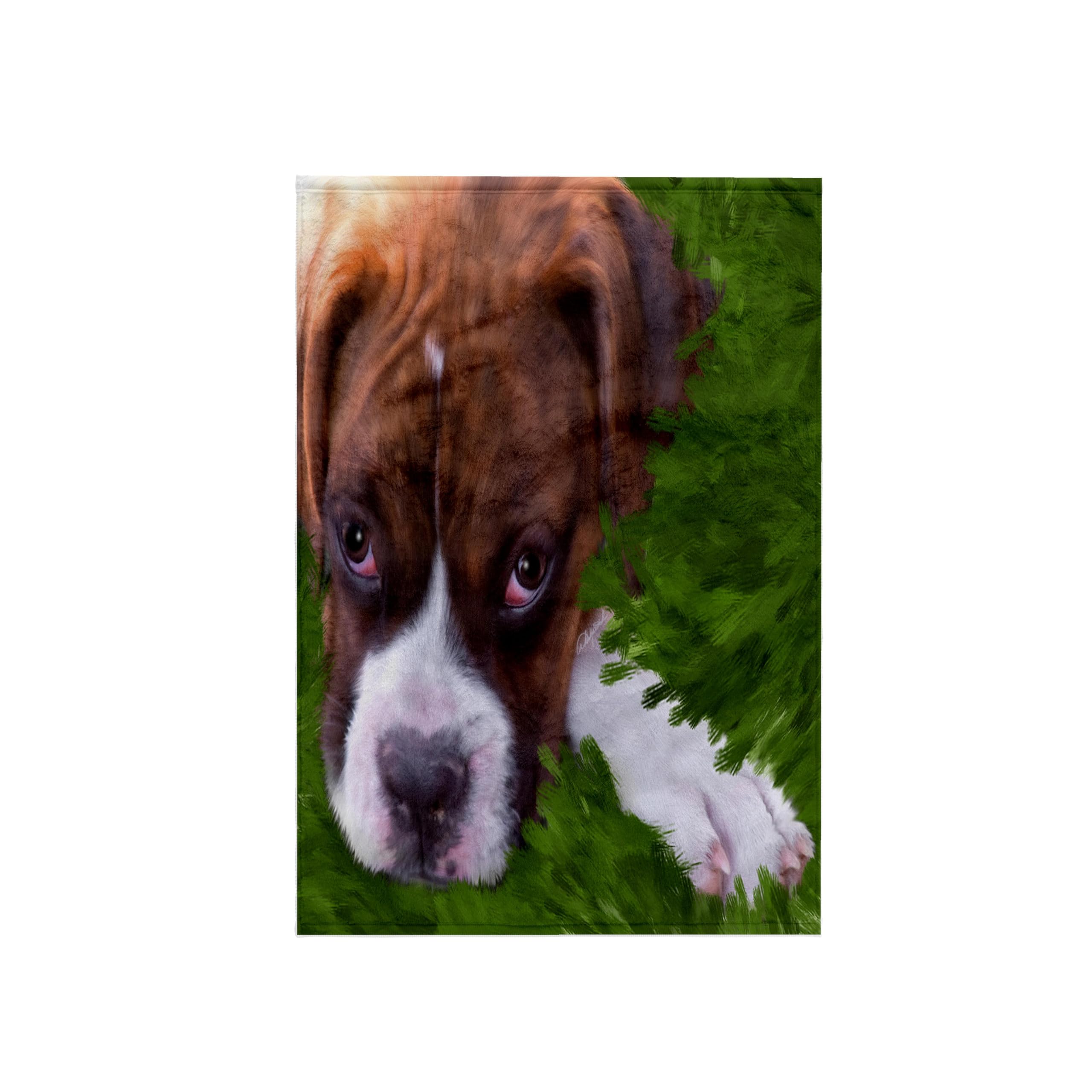 3D Rose Boxer Puppy Dog Towel - 15 x 22 Inches Soft Absorbent Bath & Beach Towel for Pet Lovers - Perfect for Bathroom, Pool, Gym & Outdoor Activities