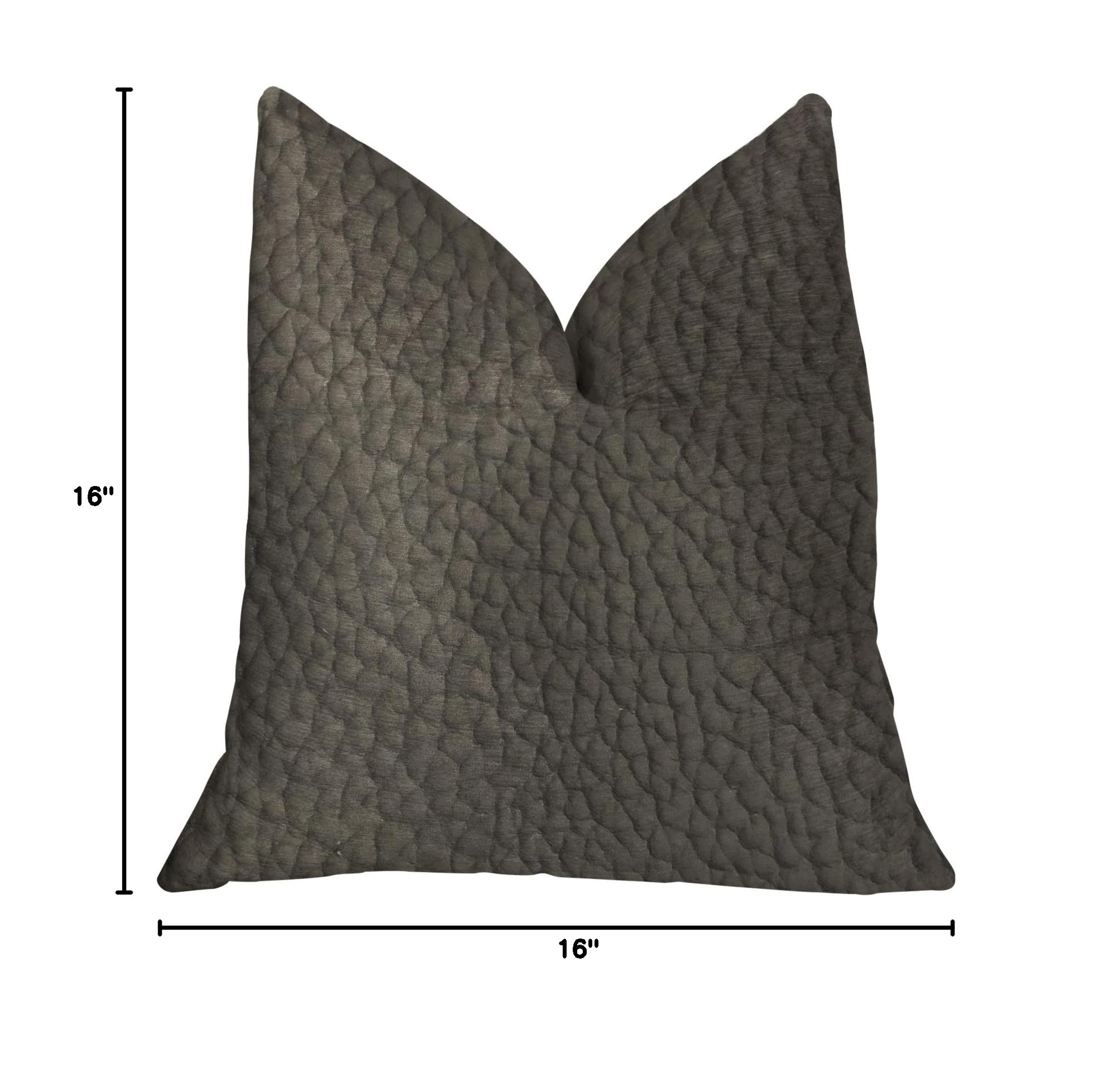 Plutus Modern Luxury Throw Pillow 16x16 Inch - Soft Decorative Cushion for Sofa, Bed & Living Room - Premium Home Decor Accent