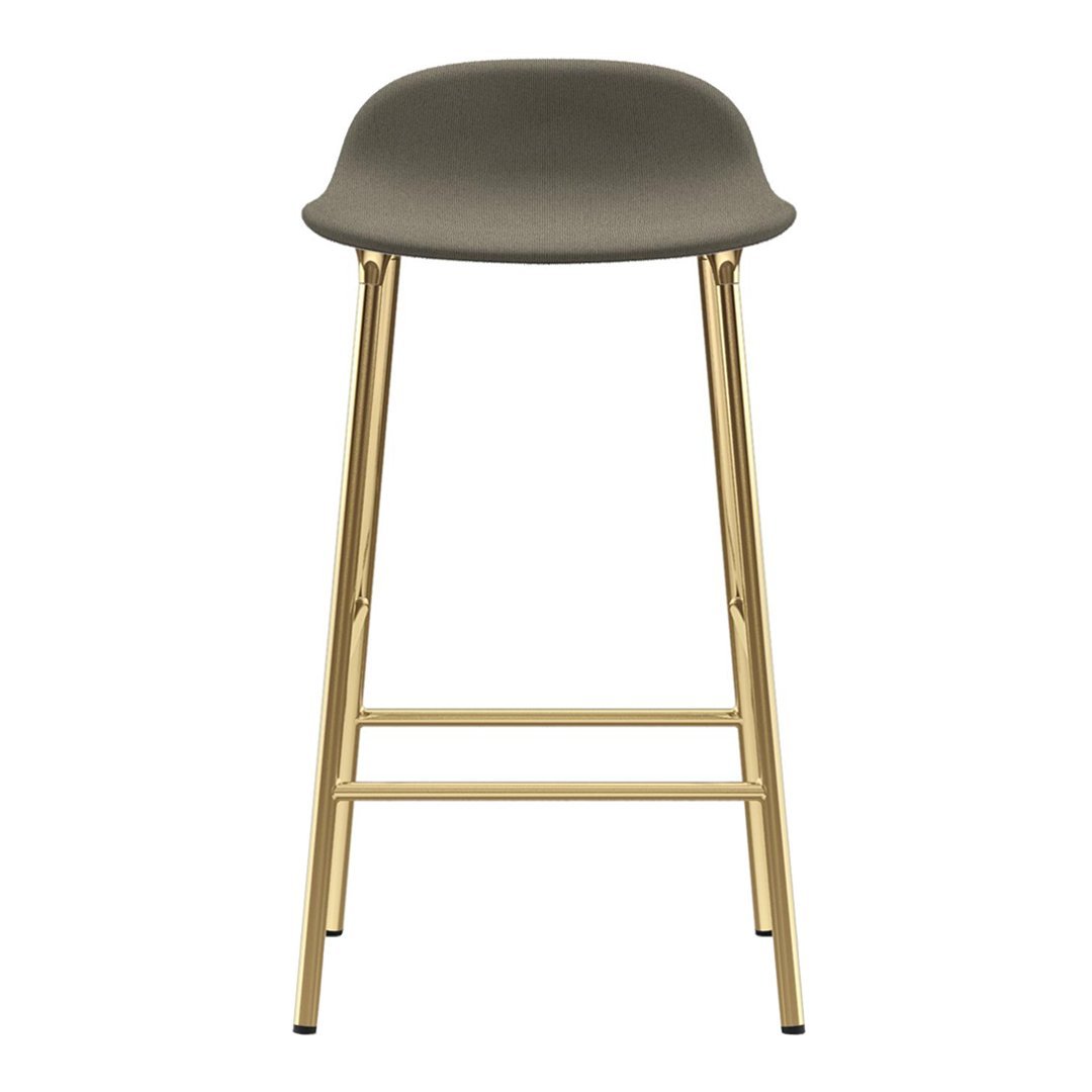 Modern Form Counter Stool with Sturdy Metal Legs & Comfortable Upholstered Seat - Perfect for Kitchen Islands, Breakfast Bars & Home Decor