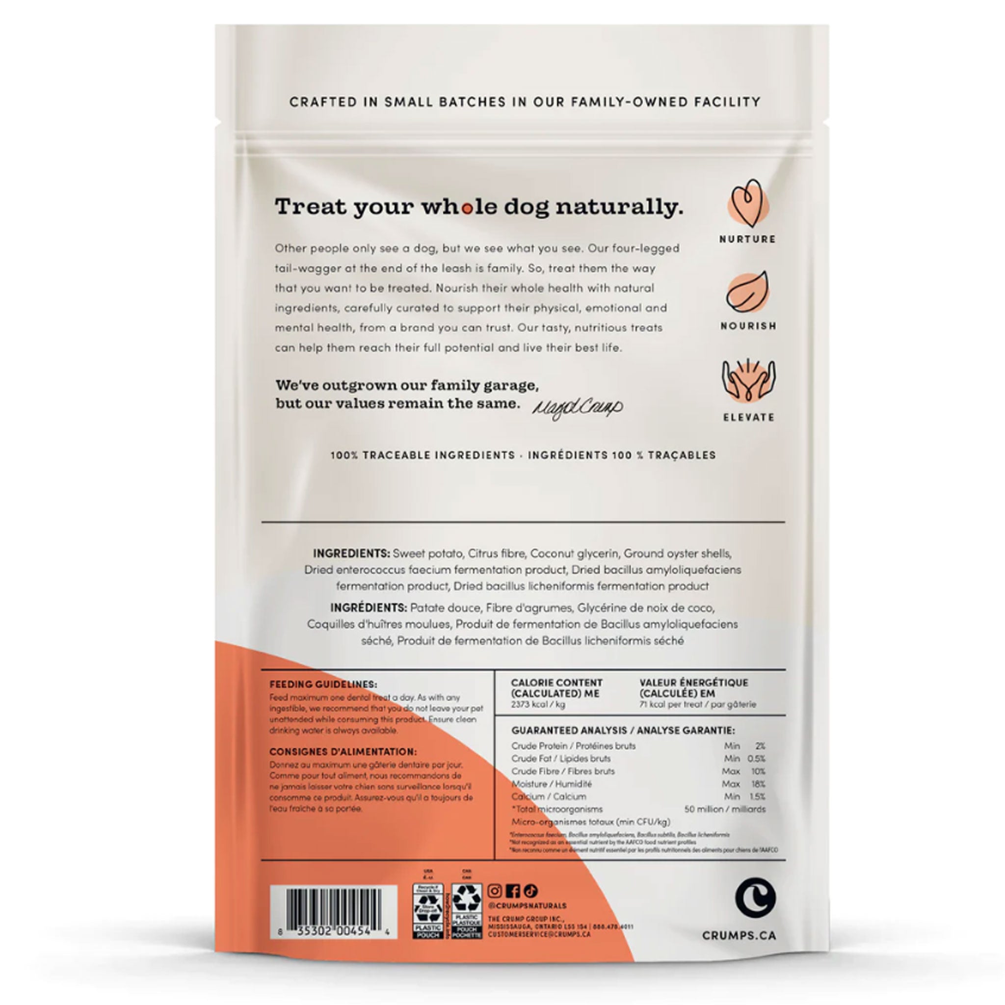 Crump's Plaque Busters Advanced Dental Chews for Dogs - Whole Mouth Care Tartar Control Treats - Perfect for Daily Oral Hygiene & Fresh Breath at Home or Travel