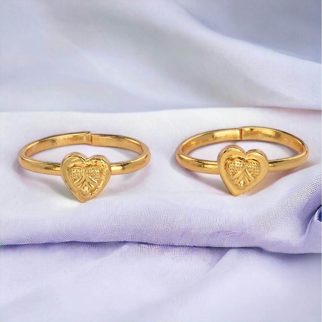 AanyaCentric Adjustable Toe Rings for Women - Trendy & Fashionable Combo of 2 Pairs - Perfect for Beach, Summer Outfits and Boho Style Accessories