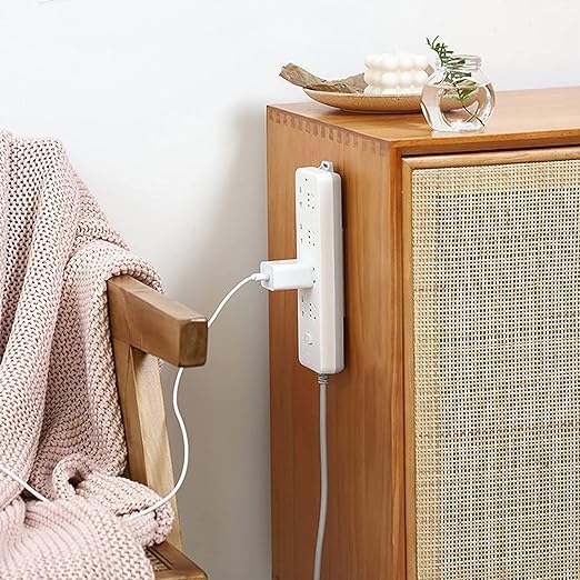HomeAra Power Strip Holder - No Drill Wall Socket Sticker Mount, Holds Up to 10kg - Perfect for Desk, Wall, WiFi Router, Remote Control & Paper Towel Organization (2-Pack) - Ideal for Home Office, Bedroom & Kitchen Cable Management