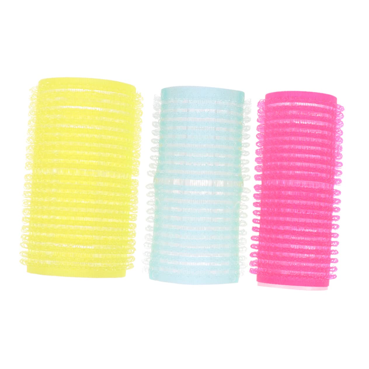 Beavorty 12-Piece Plastic Hair Rollers Set for Volume & Curls - DIY Salon Styling Tools with Clips for Bangs, Updos & Heatless Curling - Perfect for Home, Salon & Party Hairstyles