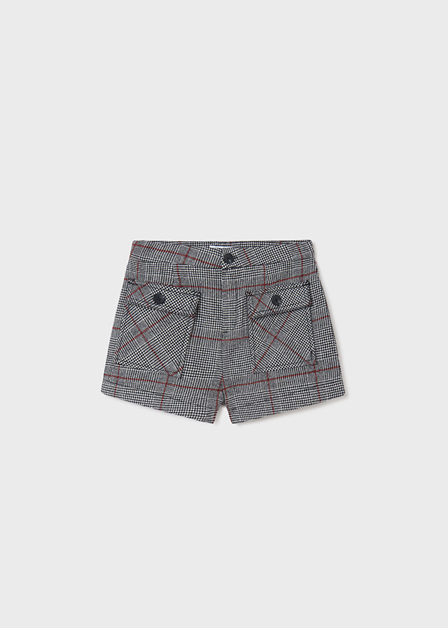 Trendy Plaid Shorts for Teen Girls - Black | Comfortable & Stylish for Summer, School, and Casual Outings