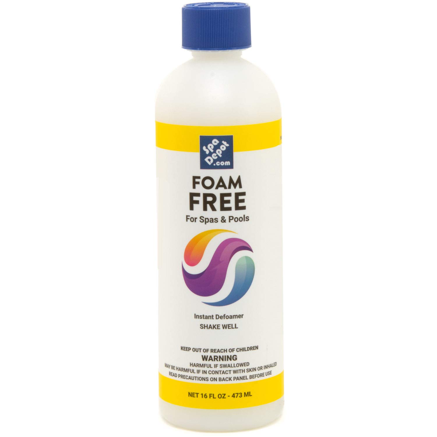 Spa Foam Free Water Defoamer - 16oz Hot Tub & Pool Anti-Foam Solution for Crystal Clear Water - Perfect for Jacuzzis, Swim Spas, and Inflatable Pools