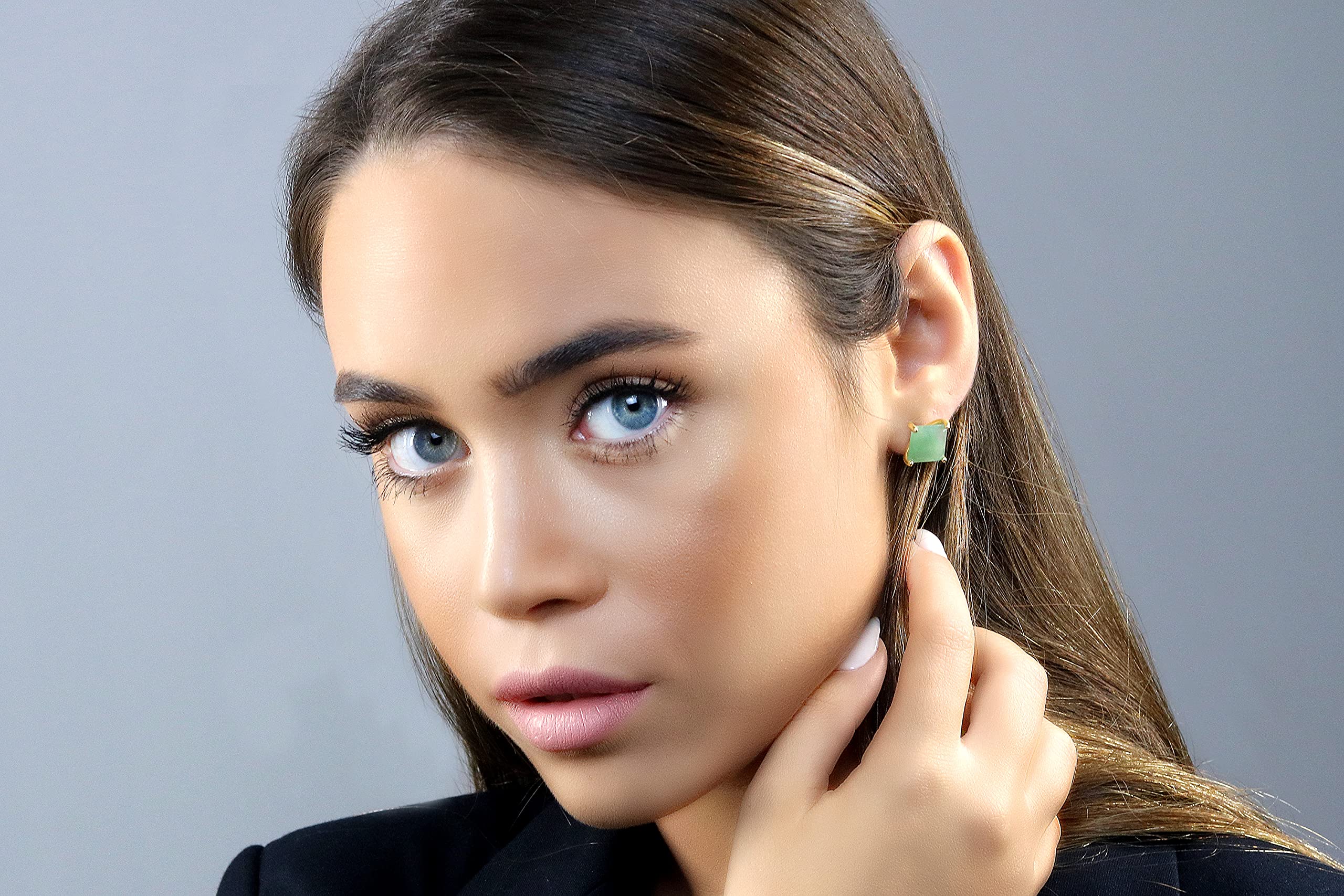 Handmade Green Aventurine Earrings for Women - Dainty Gemstone Jewelry for Everyday Wear & Gifts