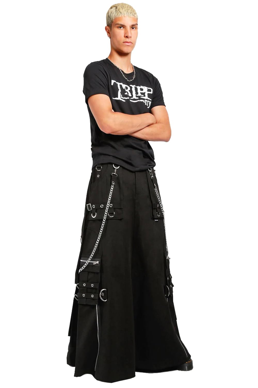 Unisex Strength Skirt for Men & Women - Black Workout Skirt for Gym, Running & Yoga - Comfortable Stretchy Athletic Skirt for Fitness & Active Lifestyle