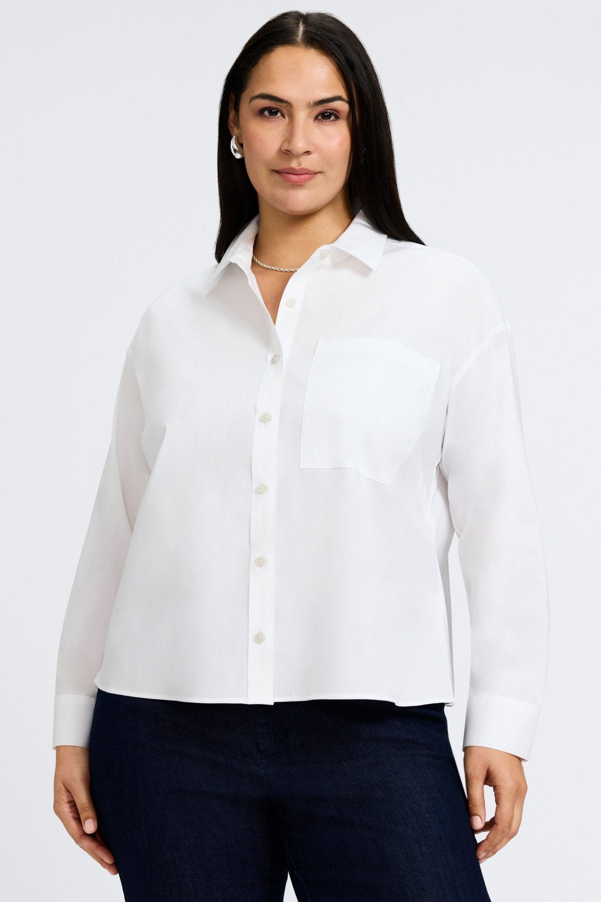 Marina Plus No Iron Stretch Cotton Long Sleeve Shirt for Men - Comfortable Wrinkle-Free Business Casual Wear for Office & Travel