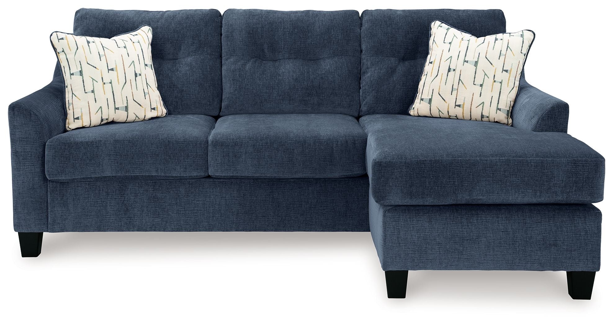 Amity Bay Sofa Chaise - Modern Sectional Couch with Chaise Lounge for Living Room, Reclining Loveseat for Small Spaces, Comfortable Fabric Sofa Bed for Apartment, Home Theater & Lounge Area
