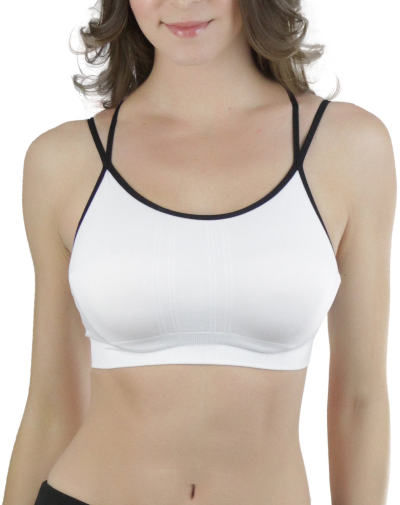 ToBeInStyle Women’s Seamless Wire-Free Sports Bras & Bralettes - Supportive Comfort for Yoga, Running & Gym Workouts