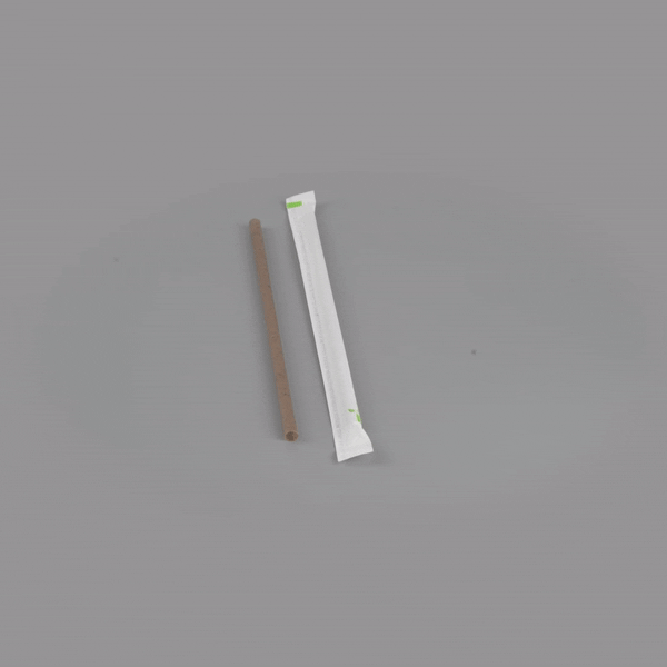 Eco-Friendly Compostable PLA Coffee Ground Straws - 8 1/4