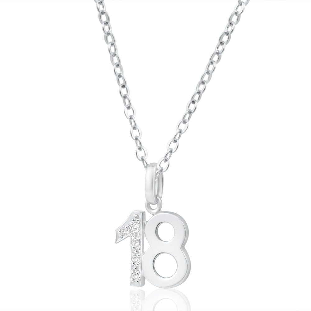 9ct White Gold 18