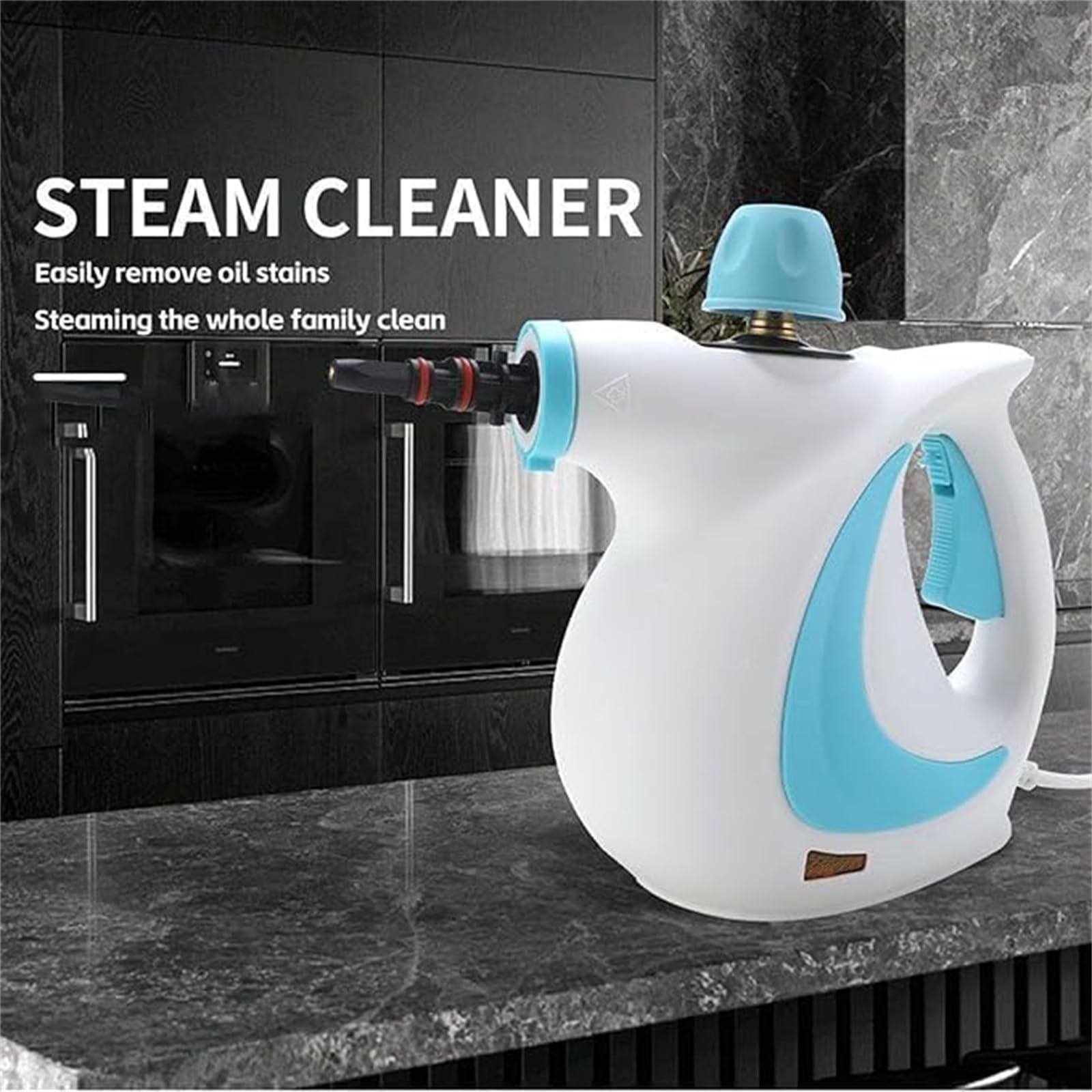 Laytic Steammaster Pro Handheld Steam Cleaner - 9-Piece Accessory Kit for Home Cleaning | Multi-Purpose Pressurized Steamer for Floors, Tiles, Grout & Upholstery | Portable Deep Cleaning Solution