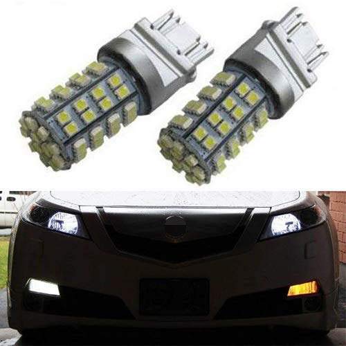 3157 Switchback LED Bulbs for Front Turn Signal - Amber/White Dual Color, Rapid Blink Fix with Load Resistor - Perfect for Cars, Trucks, SUVs & Motorcycles (2-Pack)