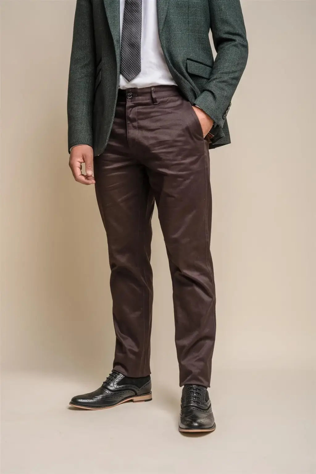 Cavani Men's Dakota Chinos - Classic Slim Fit Stretch Dress Pants for Business Casual & Office Wear | Comfortable Work Pants for Men