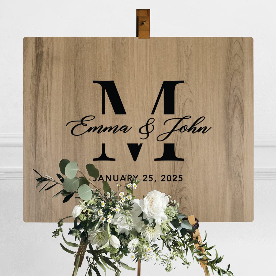 Custom Wooden Welcome Sign for Wedding - 16