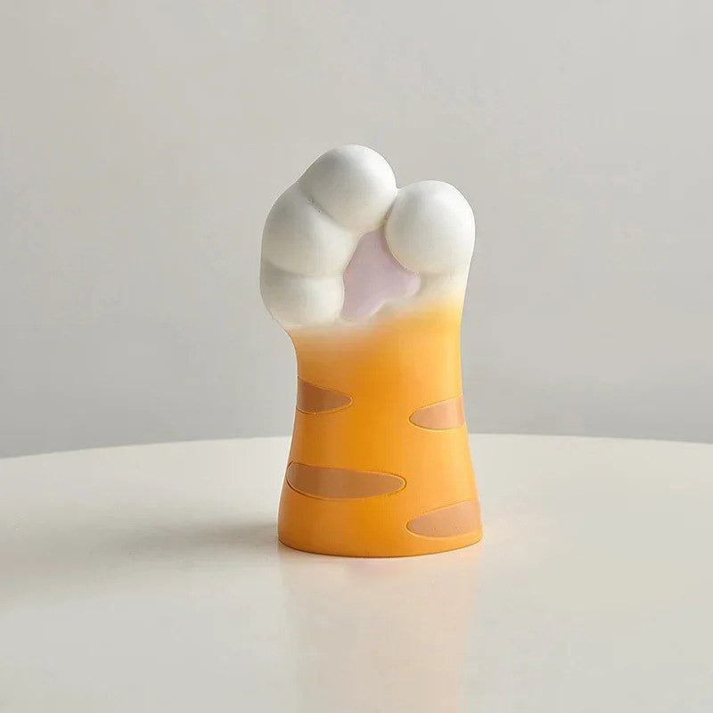 Adorable Cat Paw Shaped Mini Desktop Vase - Perfect for Small Flowers & Succulents - Ideal for Home Office Decor, Gift for Cat Lovers
