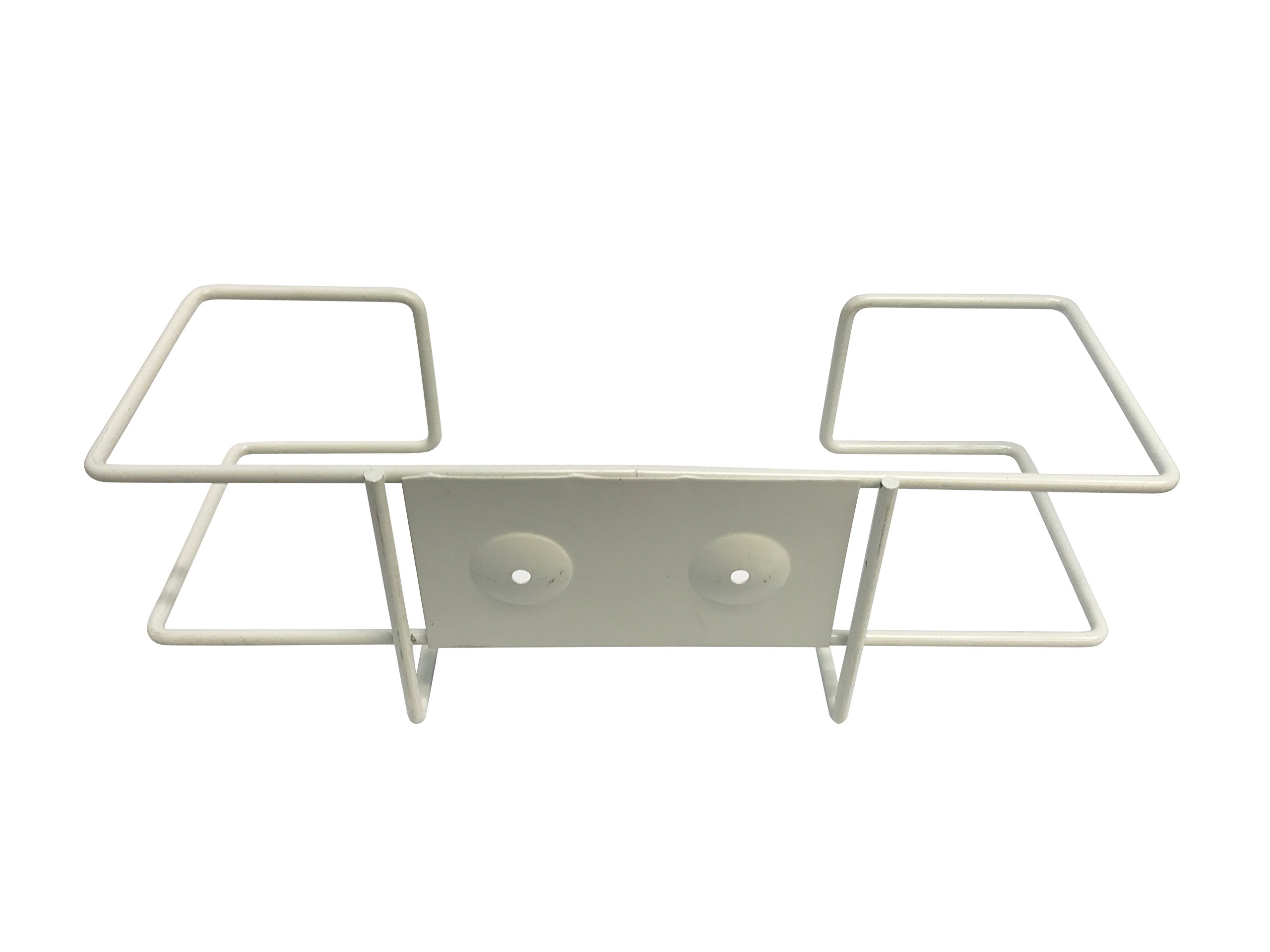KingSeal 10-Pack Disposable Glove Box Holders - Wall Mounted Wire Rack Organizer for Large Glove Boxes (White) - Bulk Pack 1 Case x 10 Racks - Perfect for Medical Offices, Salons, Restaurants & Industrial Use