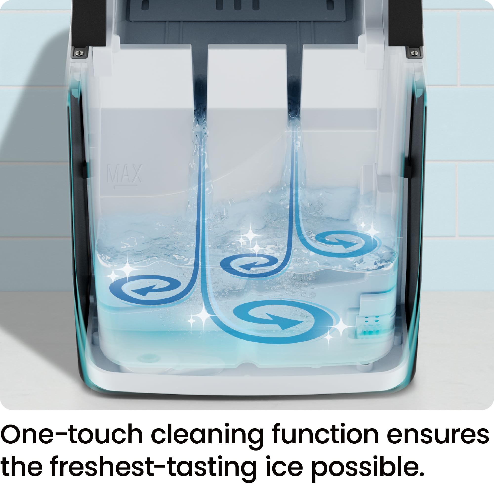 ICEMAN Dual-Size Countertop Ice Maker - Portable Ice Machine with Self-Cleaning Function, Makes 9 Cubes in 7 Minutes (22lbs/24hrs) - Perfect for Home, Kitchen, Office, Party & RV Use - Includes Ice Scoop