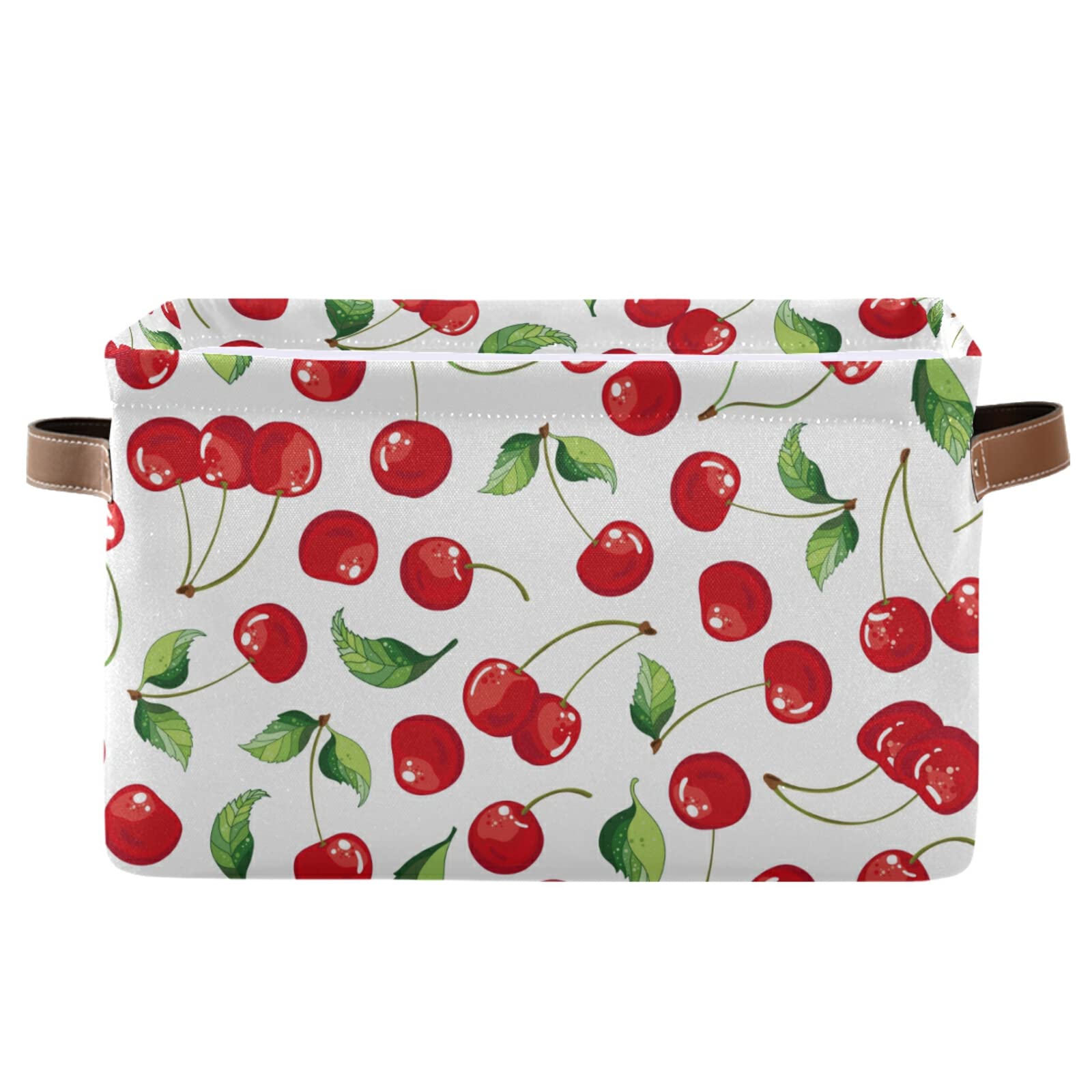 Foldable Storage Bins with Handles - 2 Pack Waterproof Collapsible Laundry Hamper & Nursery Organizer for Baby Clothes, Toys, Gifts | Perfect for Closet, Bathroom, Playroom & Home Organization (Cherry Blossom Design)