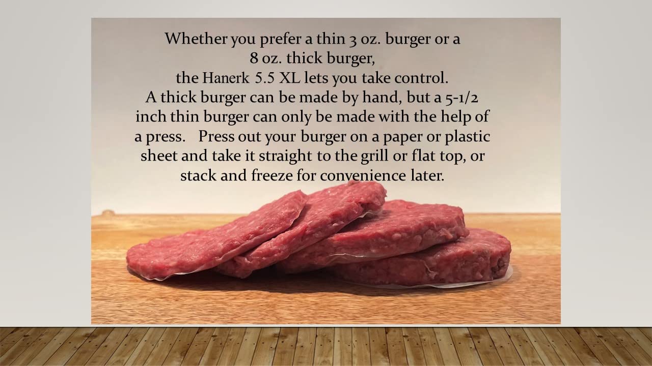 Stainless Steel XL Burger Press 5.5