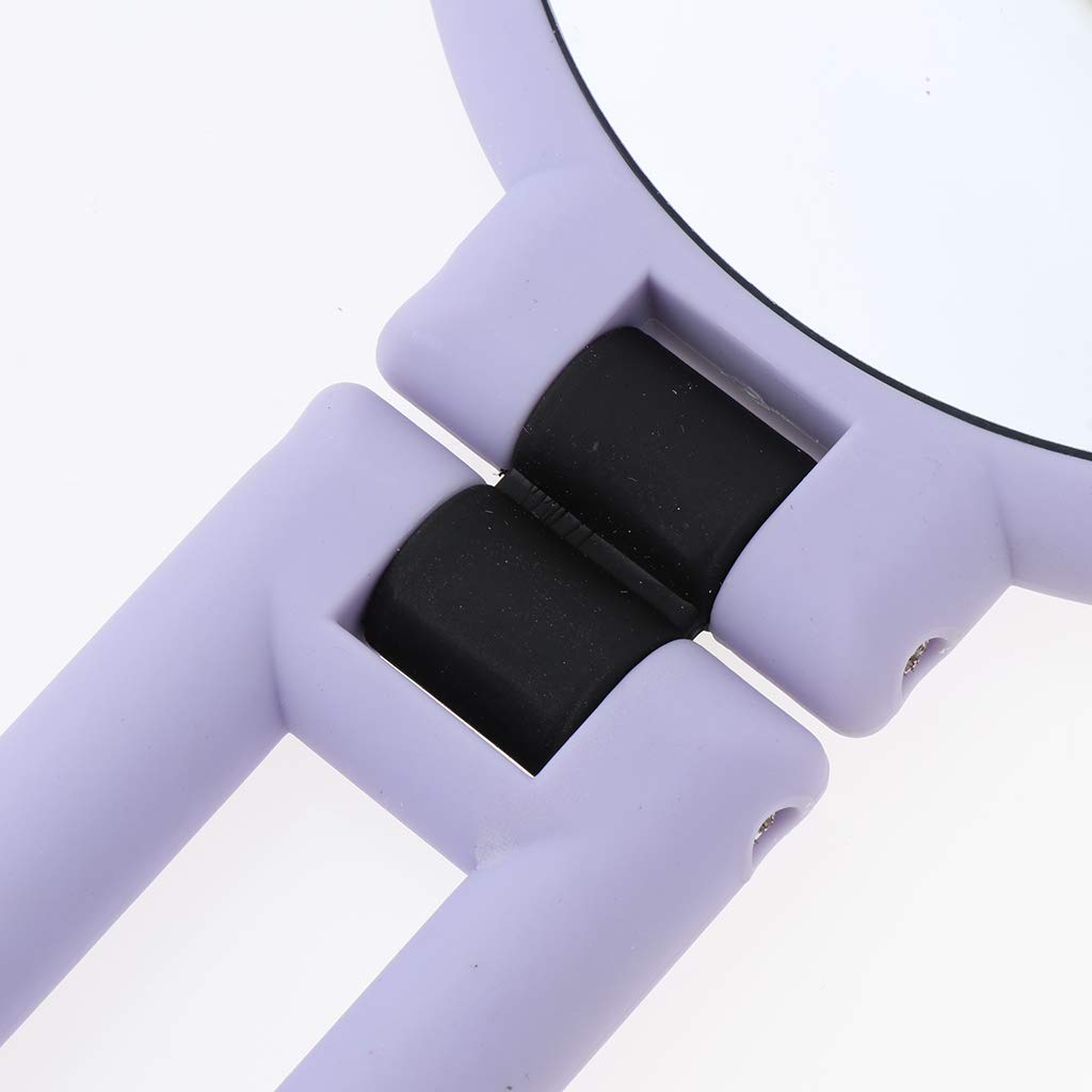 Trendy Folding Handheld Makeup Mirror 15X Magnifying for Travel & Vanity