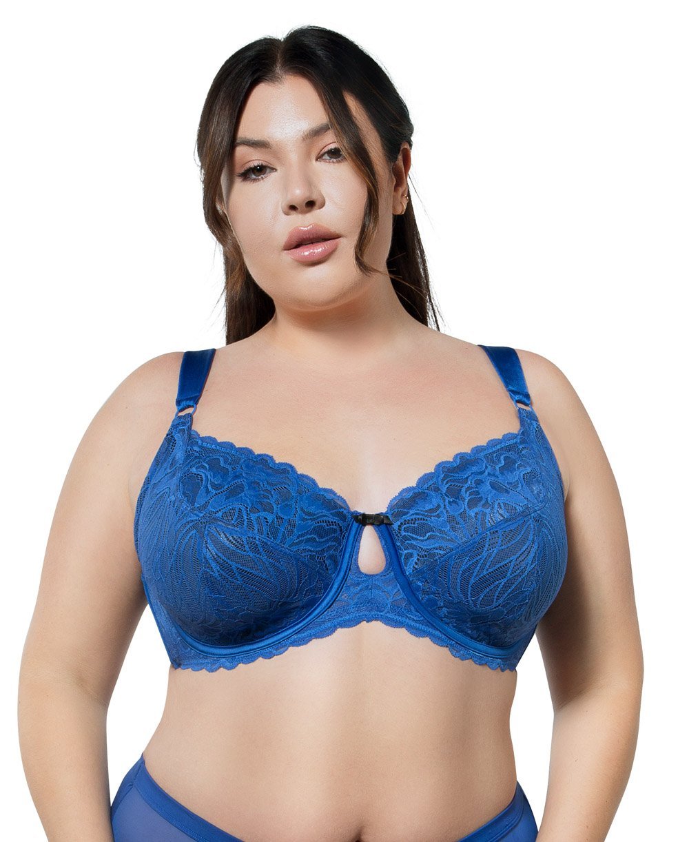 Parfait Charlotte Lace Unlined Bra - Comfortable Wireless Bralette for Women | Seamless Soft Cup Bra for Everyday Wear | Perfect for Yoga, Lounging & Light Support