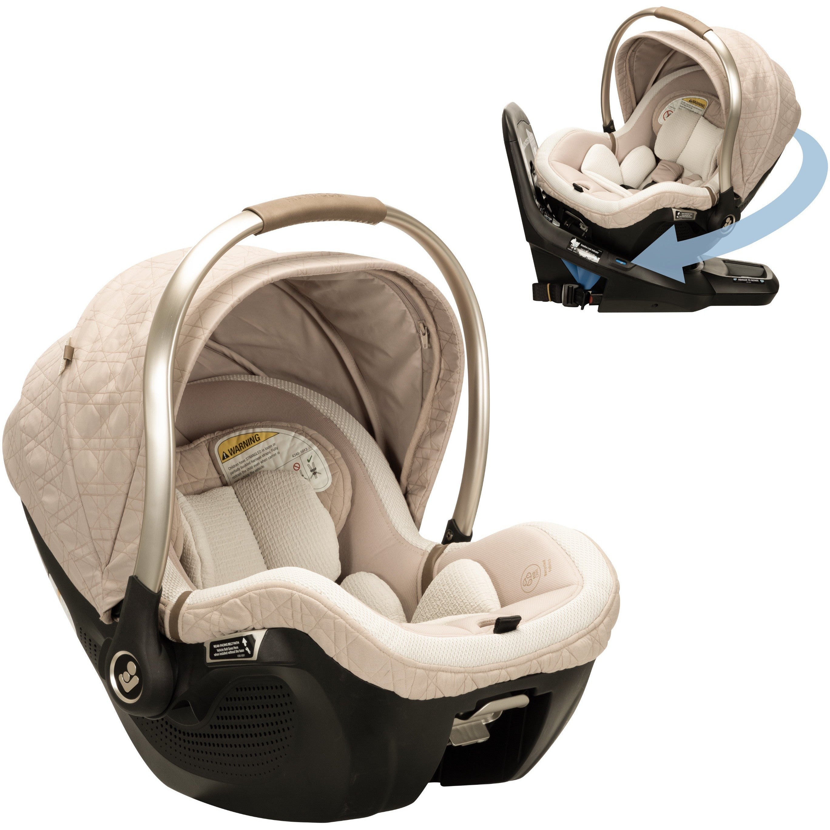 Maxi Cosi Kindred Peri 180° Rotating Baby Car Seat - Safe & Comfortable Infant Car Seat for Newborns to Toddlers - Perfect for Travel, Daily Commute & Family Outings