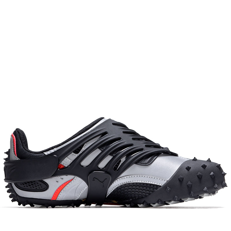 A$AP Rocky x Puma Mostro Gabbia Leather Sneakers - Black/Silver - Streetwear Fashion & Urban Lifestyle Shoes for Men