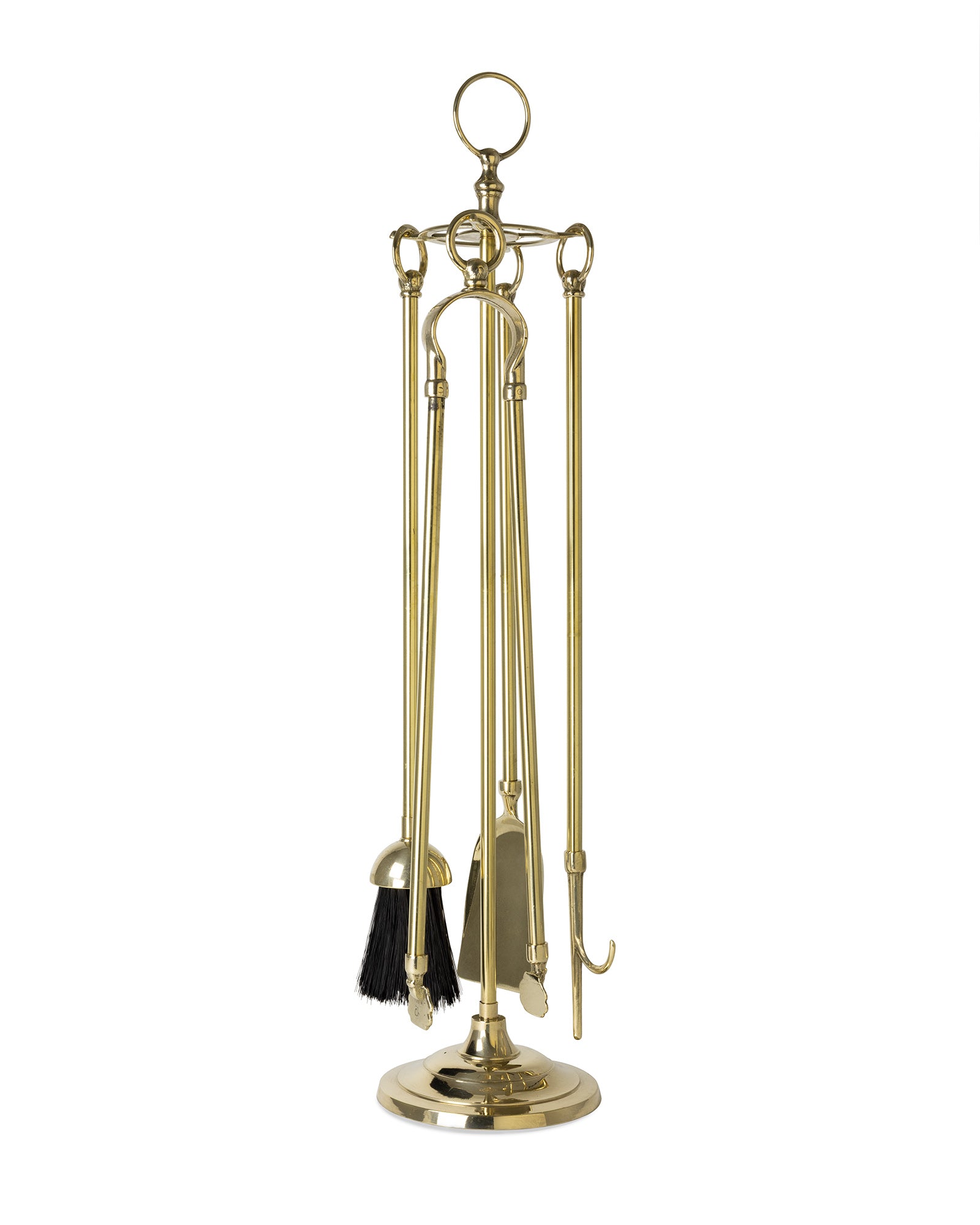 Eldgaffelset Brass Ring - Vintage Fireplace Poker Set with Decorative Handle - Perfect for Fireplace Accessories, Home Decor, and Gift Giving