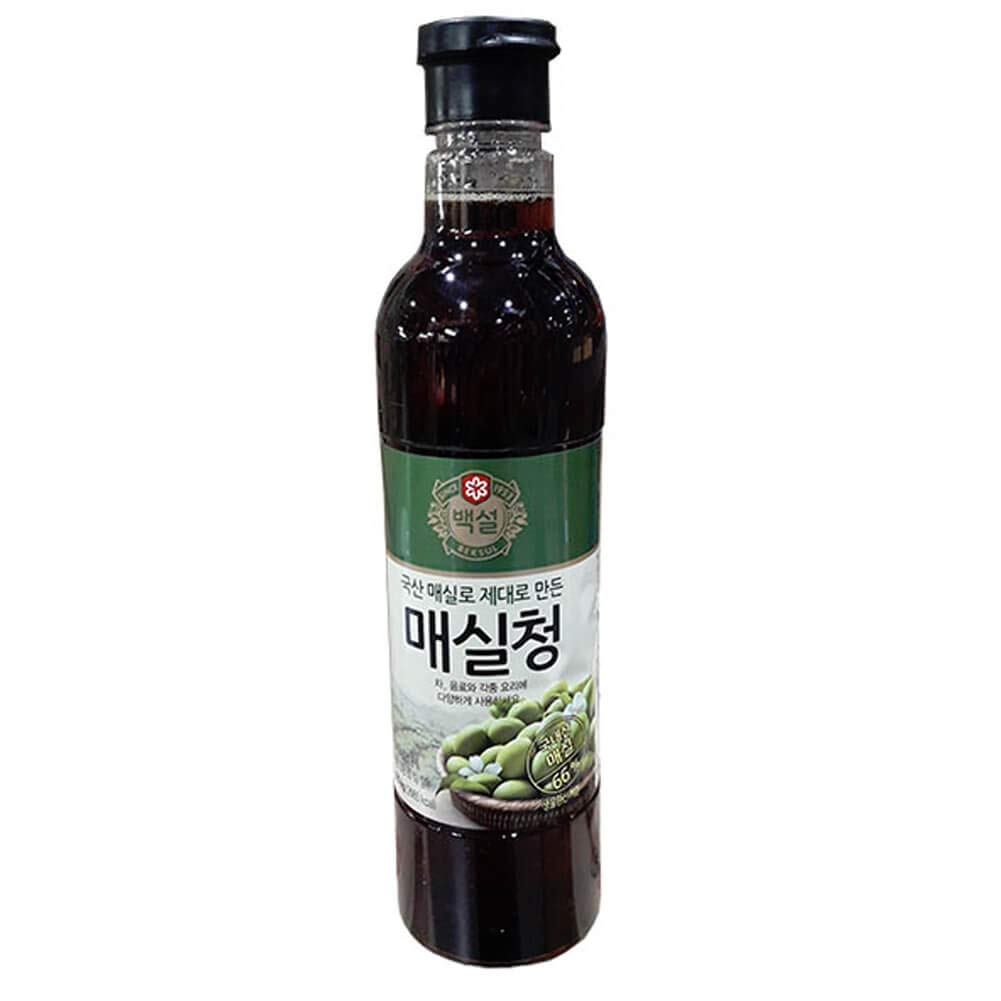 Premium Korean Beksul All Purpose Plum Extract Syrup (Maesil Cheong) - 2.2lb Bulk Pack of 18 - Perfect for Cocktails, Baking & Asian Cooking
