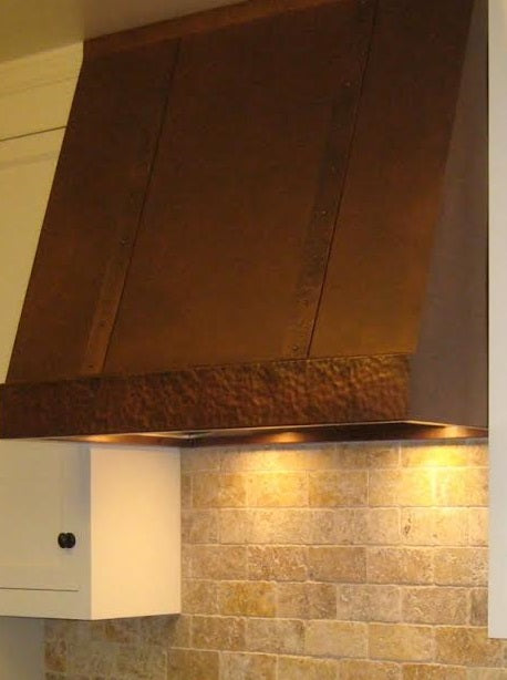 RHM Natural Copper Under Cabinet Range Hood VH08 2TR - 30 Inch Kitchen Vent Hood with Ducted/Ductless Option, Quiet Exhaust Fan, LED Lighting - Perfect for Elizabeth Style Kitchens, Small Spaces & Apartment Cooking