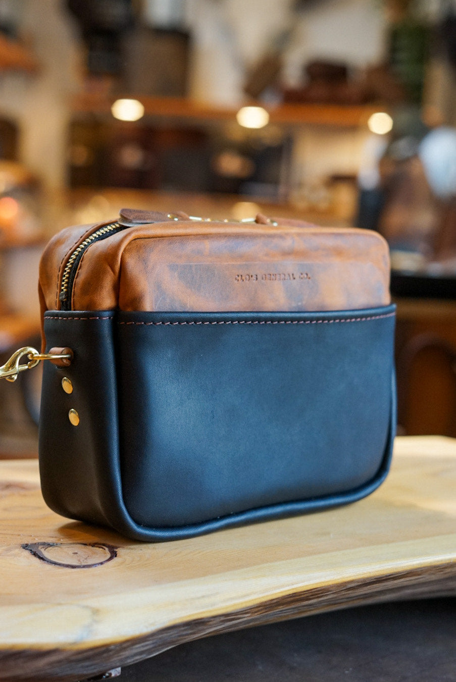 Stylish Rectangle Bag in Hillbilly Copper & Flat Black - Perfect for Work, Travel, and Everyday Use