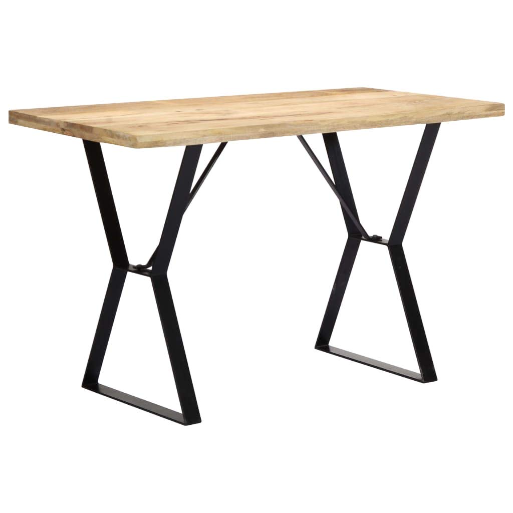 Farmhouse Style Solid Mango Wood Dining Table - 47.2