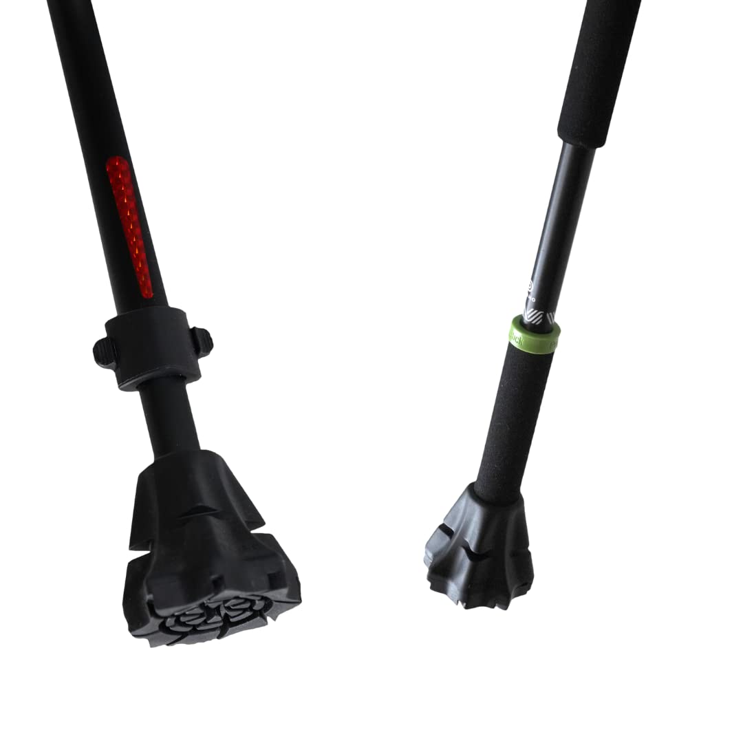 Premium Dynamo Cane Tip Replacement - Non-Slip Rubber Walking Cane Tips for Enhanced Stability & Safety - Durable Cane Feet for Men & Women - Perfect for Indoor/Outdoor Use on Hardwood, Tile & Concrete Surfaces