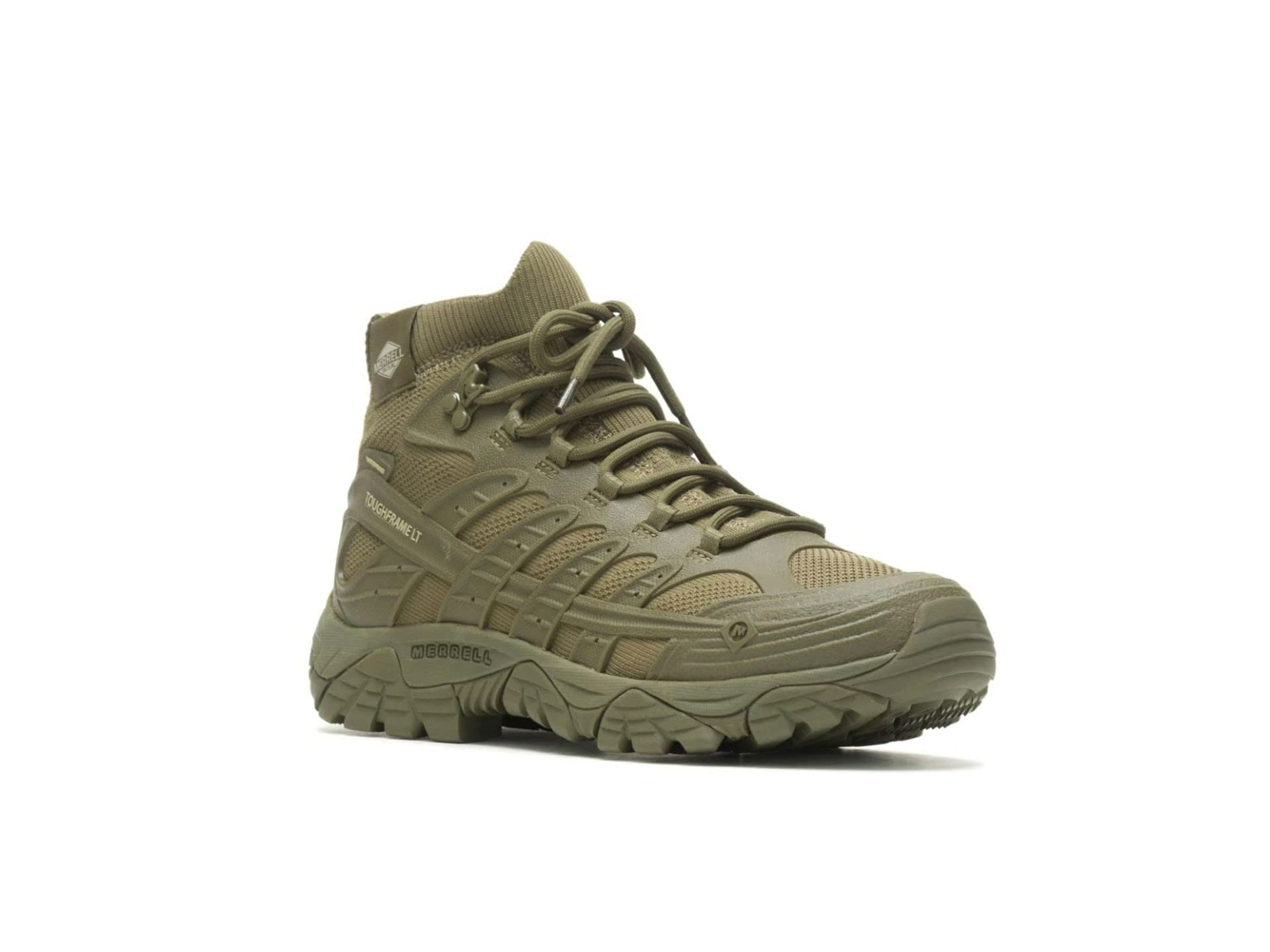 Merrell Men's Moab Velocity Tactical Mid Waterproof Hiking Boots - Slip & Oil Resistant, Breathable Military Boots for Outdoor Adventures & Tactical Operations