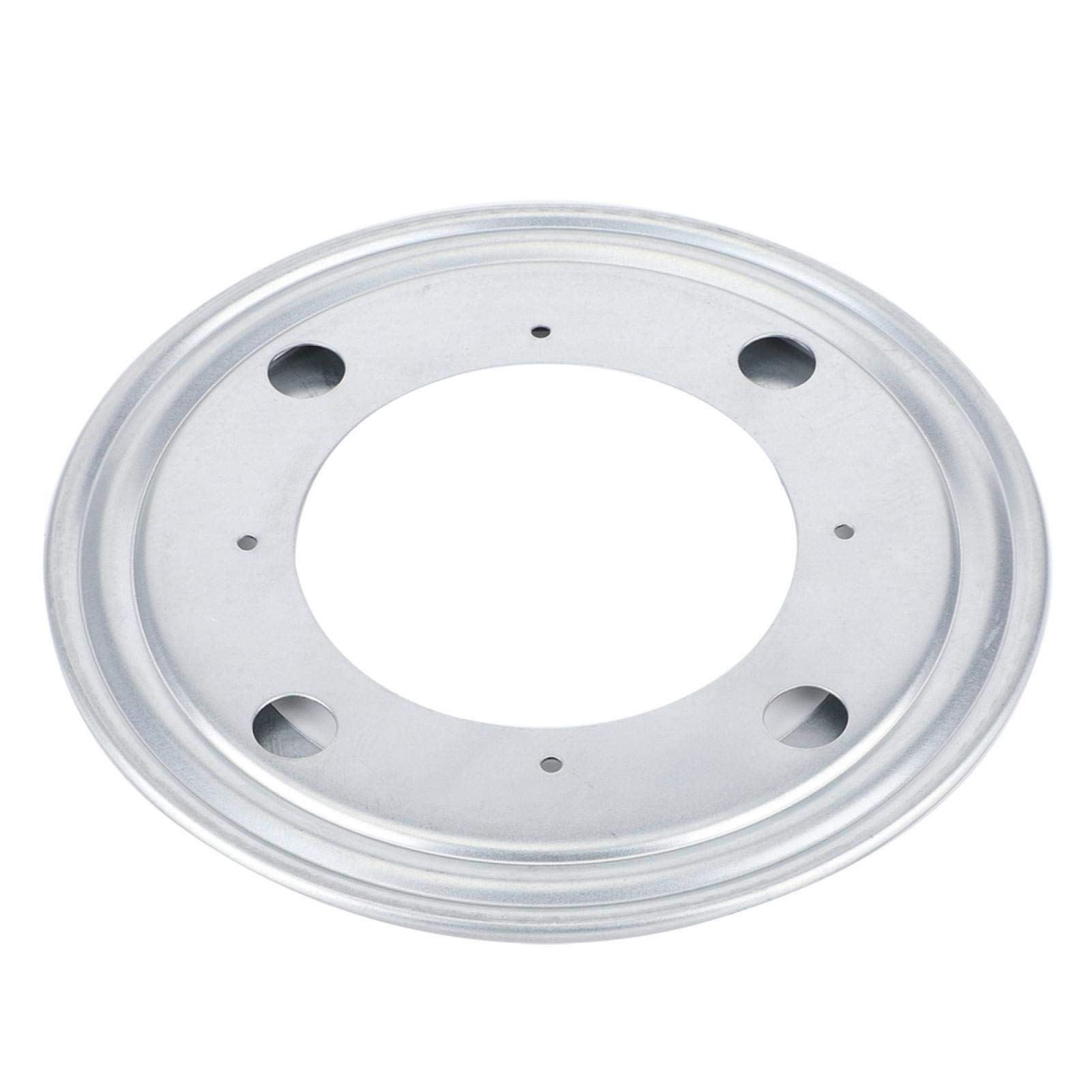 8 Inch Heavy Duty Turntable Bearing - Galvanized Lazy Susan Swivel Plate for Kitchen Cabinet, Baking, Refrigerator & Pantry Organization (Silver) - Perfect for Spice Racks, Appliance Storage & Home Organization