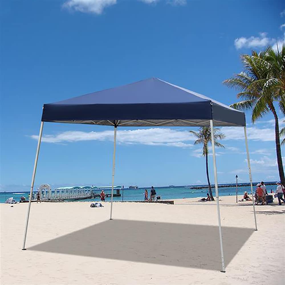 JW-YZWJ 10ft Outdoor Patio Umbrella - Waterproof Folding Beach Umbrella with All-Weather Canopy, Portable 3x3M Sun Shade for Garden, Poolside & Backyard (Blue) - Perfect for Picnics, Camping and Outdoor Relaxation