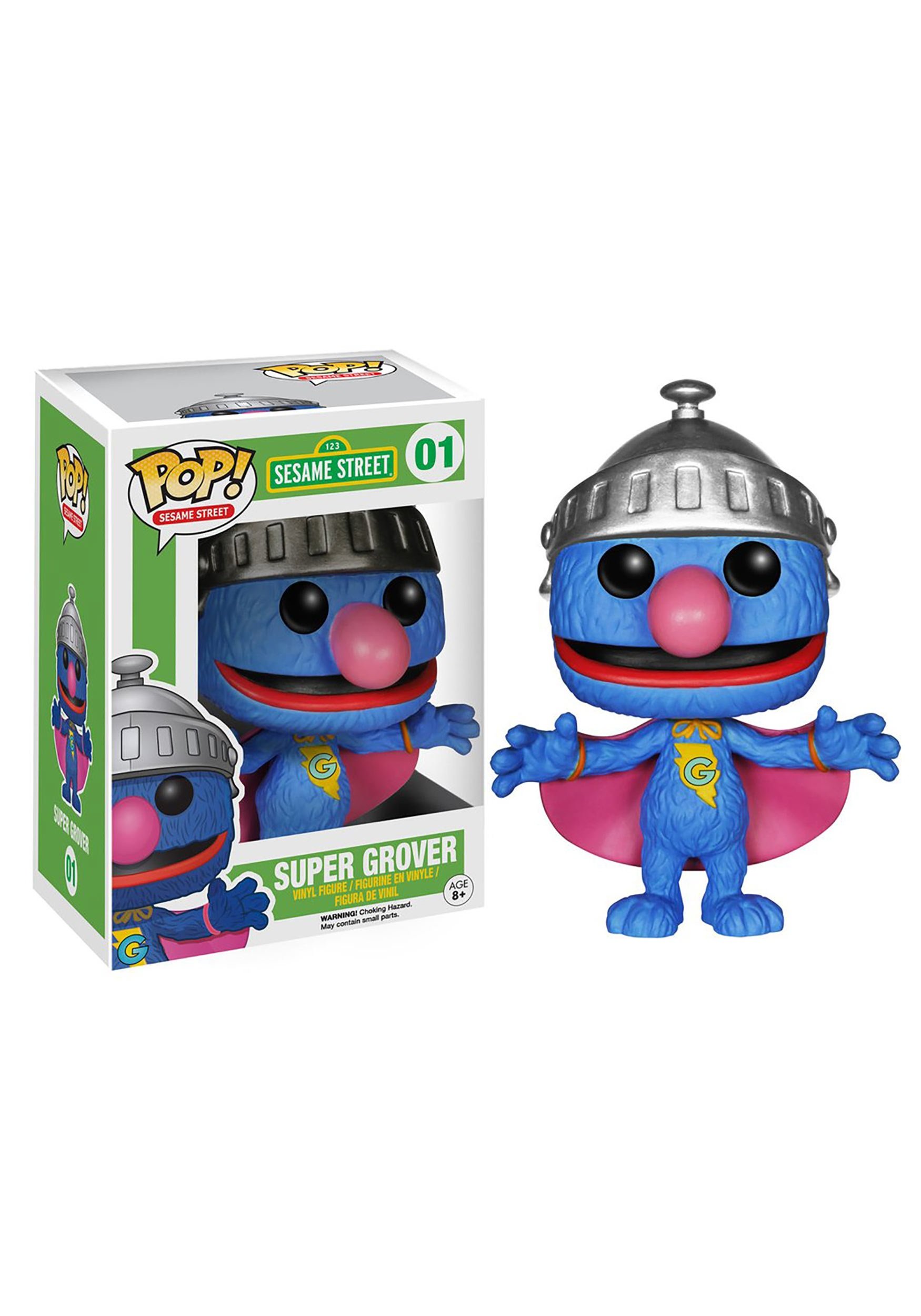 Funko POP TV: Sesame Street Super Grover Collectible Action Figure - Perfect for Kids' Room Decor, Birthday Gifts & Pop Culture Displays