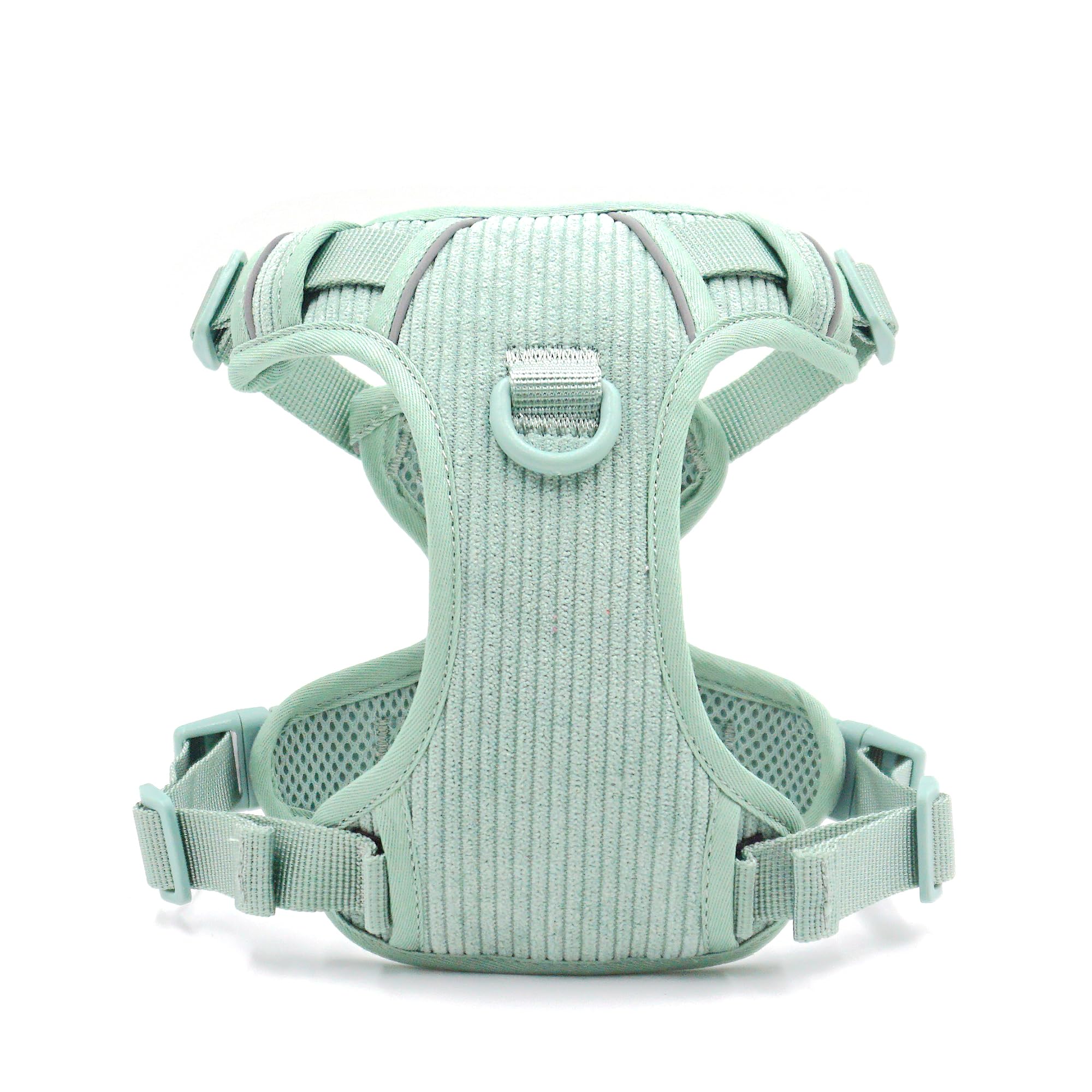 Custom Personalized Dog Harness and Leash Set with Name - Reflective No-Pull Adjustable Pet Vest with Poop Bag Holder - Beige Gray & Green Olive (Small) - Perfect for Walking, Training & Outdoor Adventures