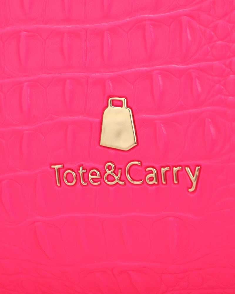 Apollo 2-Piece Suitcase Set in Vibrant Neon Pink - Perfect for Travel, Vacations & Business Trips